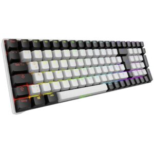 Tastierë Gaming Sharkoon Skiller SGK50S2 Wired & Wireless / QWERTZ - Bardhë / Zezë