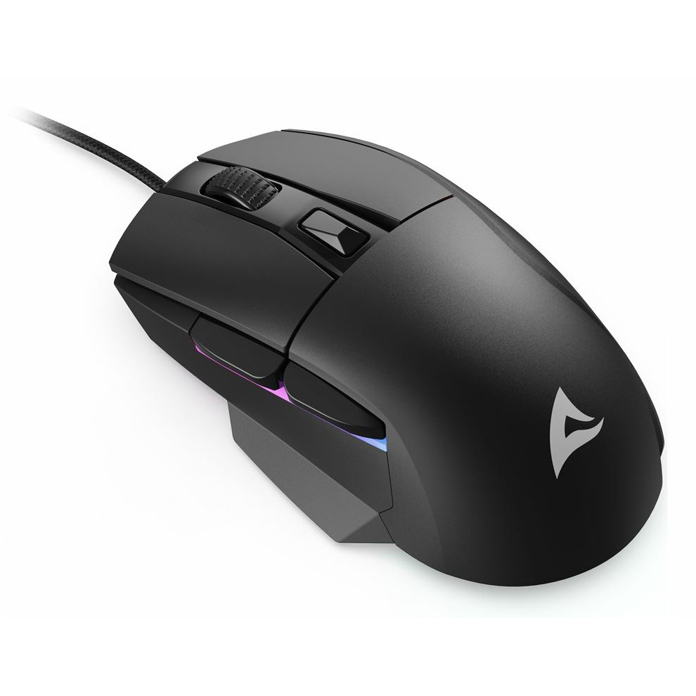 Maus Gaming Sharkoon Shark SGM35 Wired / 6 Butona / 6.400 DPI - Zezë - Figura 2