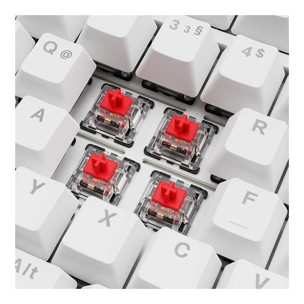 Tastierë Gaming Sharkoon Skiller SGK25 / Wired / QWERTZ / German Language - Bardhë - Figura 3