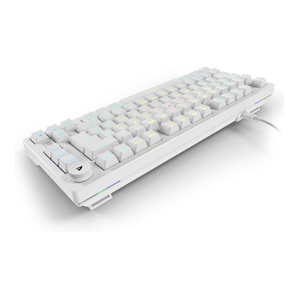 Tastierë Gaming Sharkoon Skiller SGK25 / Wired / QWERTZ / German Language - Bardhë - Figura 5