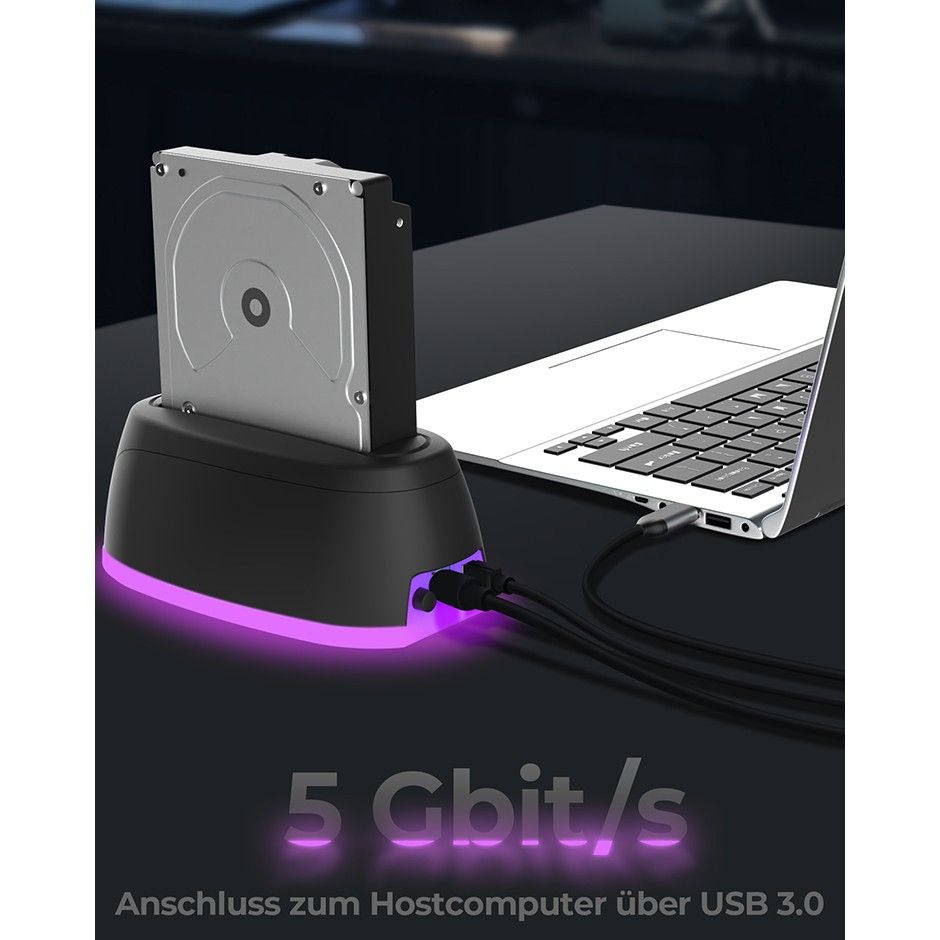 Docking Station ICY BOX, 2.5" & 3.5", SATA - USB 3.0 - Figura 2
