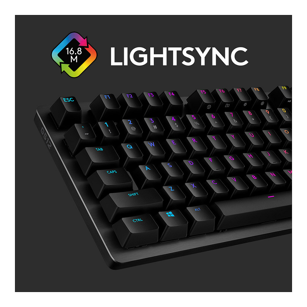 Tastierë Gaming Logitech G512 Carbon / GX Red Switches / Wired / US Language - Zezë - Figura 3