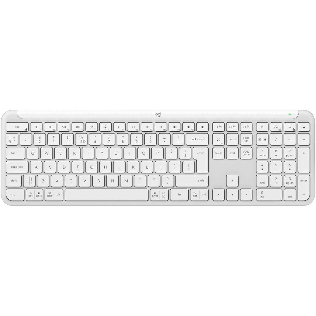 Tastierë pa kabllo Logitech Signature Slim K950 / QWERTY – Bardhë - Figura 3