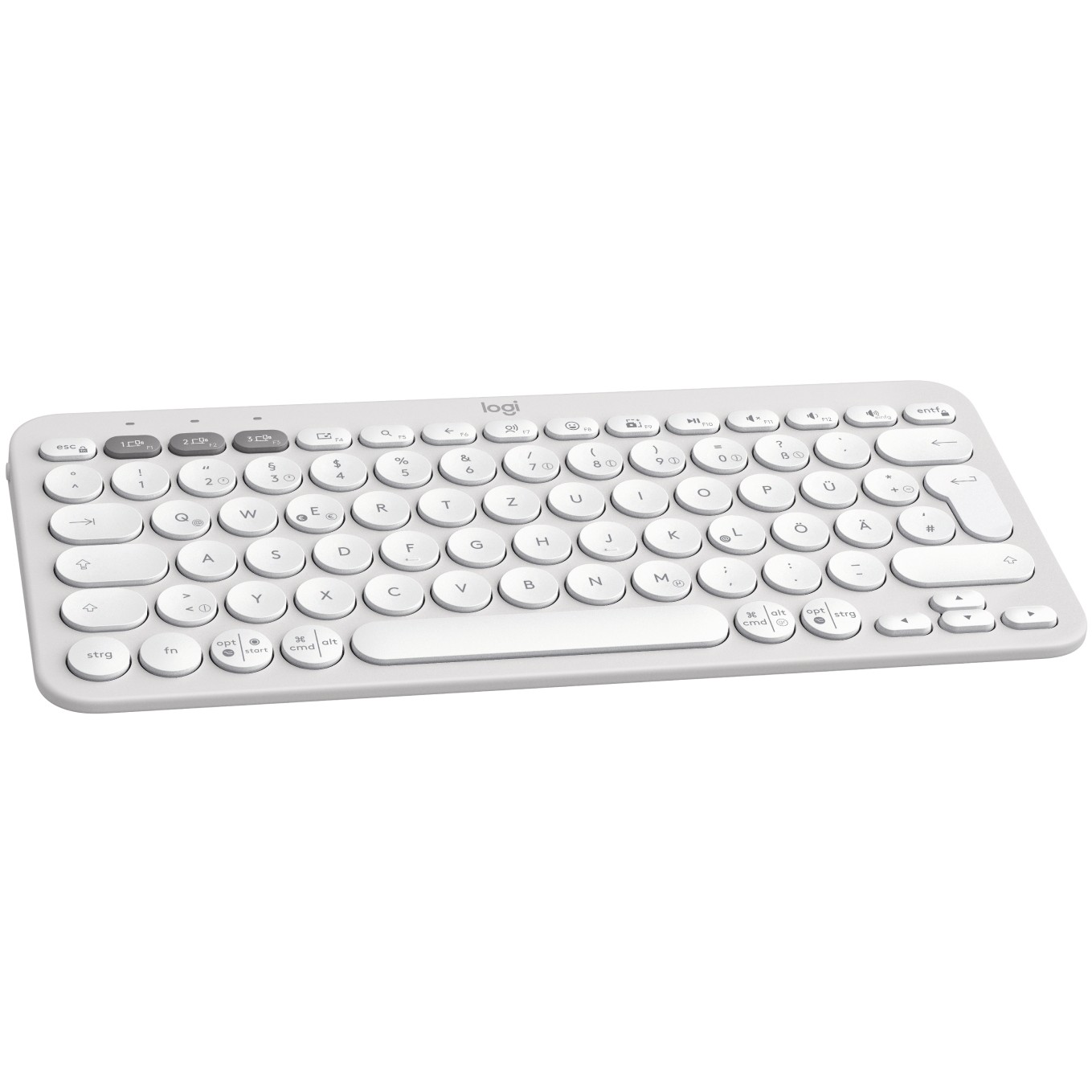 Tastierë pa kabllo Logitech PEBBLE KEYS 2 K380S / QWERTZ - Bardhë - Figura 2