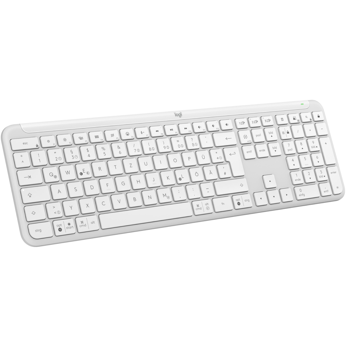 Tastierë Pa kabllo Logitech Signature Slim K950 / QWERTZ – Bardhë - Figura 2