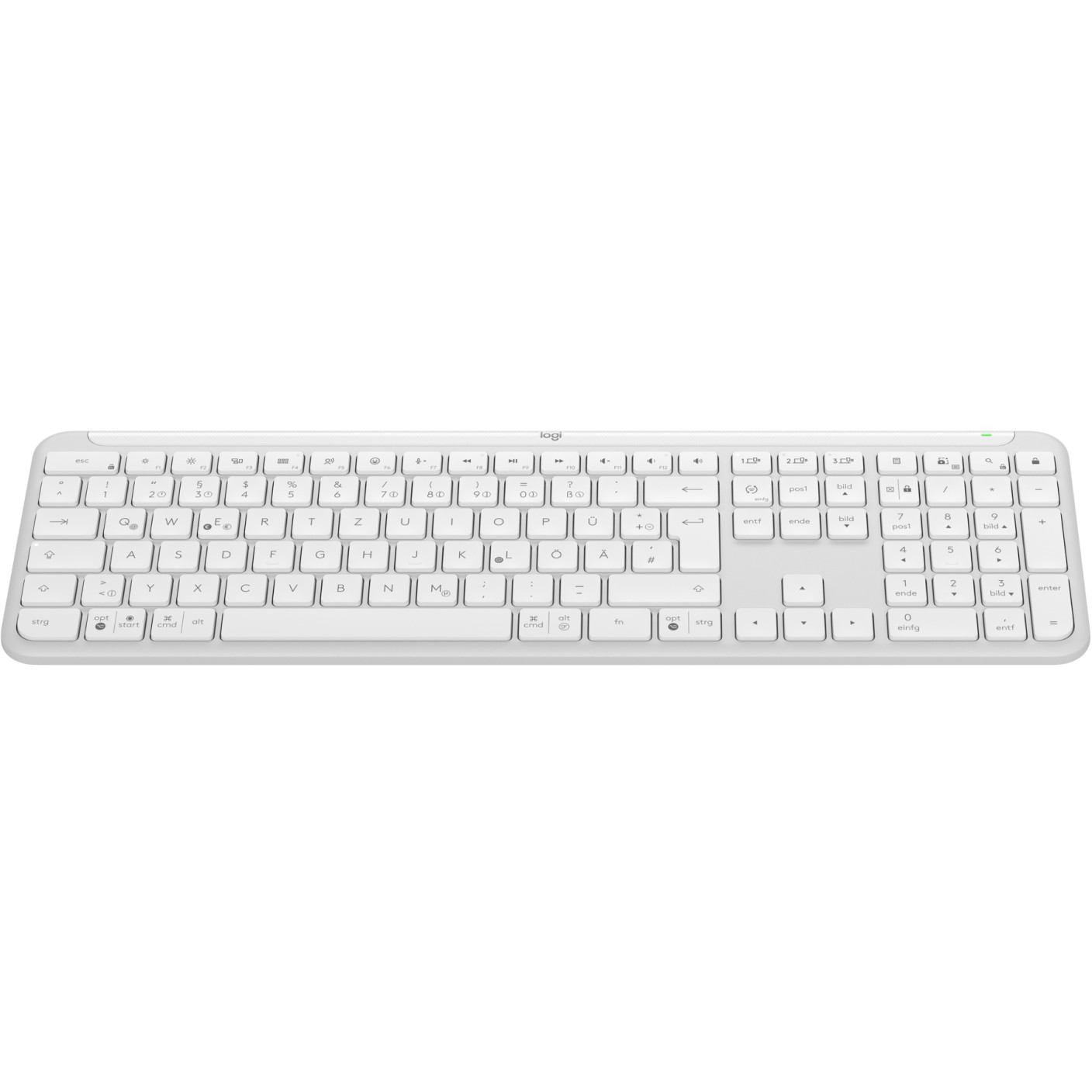 Tastierë Pa kabllo Logitech Signature Slim K950 / QWERTZ – Bardhë - Figura 3