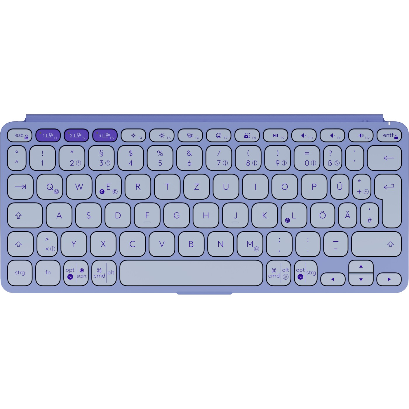Tastierë Pa kabllo Logitech Keys-To-Go 2 / QWERTZ - Vjollcë - Figura 2