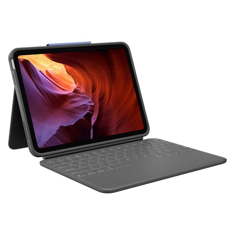 Mbulesë me Tastierë për Tablet Logitech Rugged Folio for iPad (10th Gen) – Grafit