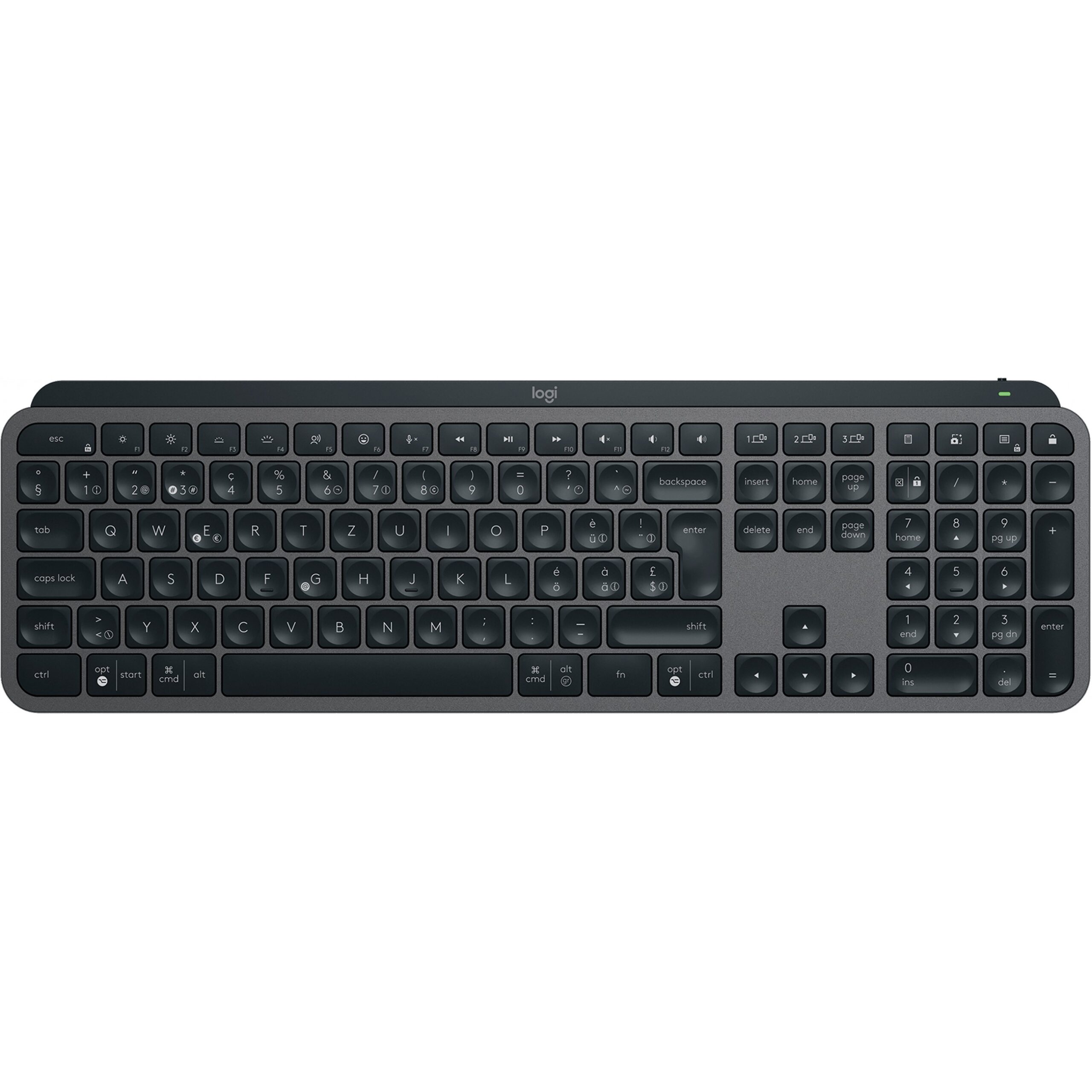 Tastierë pa kabllo Logitech MX Keys S / Swiss Layout - Gri - Figura 5