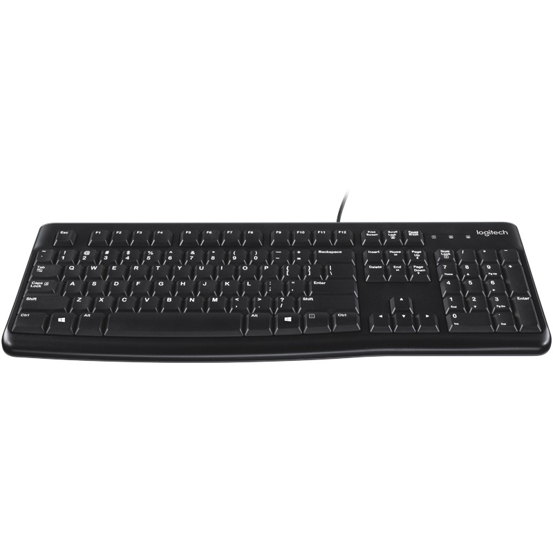 Tastierë Me kabllo Logitech K120 / QWERTY / USB / e zezë - Figura 2