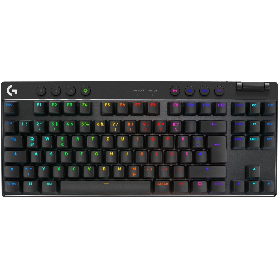 Tastierë Gaming Logitech G PRO X TKL LIGHTSPEED RGB Wireless / QWERTZ - Zezë - Figura 4