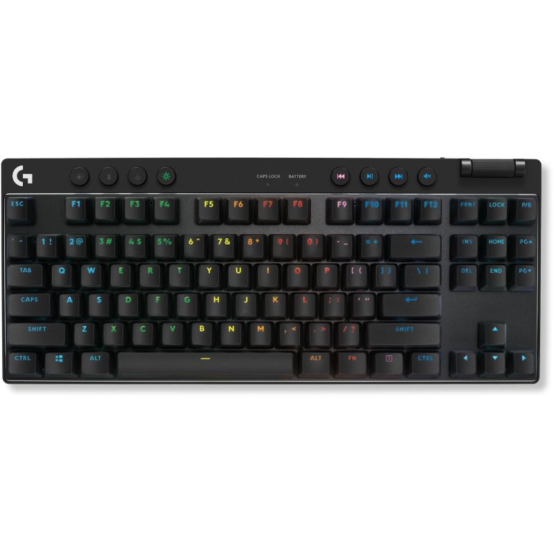 Tastierë Gaming Logitech G PRO X TKL LIGHTSPEED Wired & Wireless / QWERTZ / Swiss Language - Zezë - Figura 3