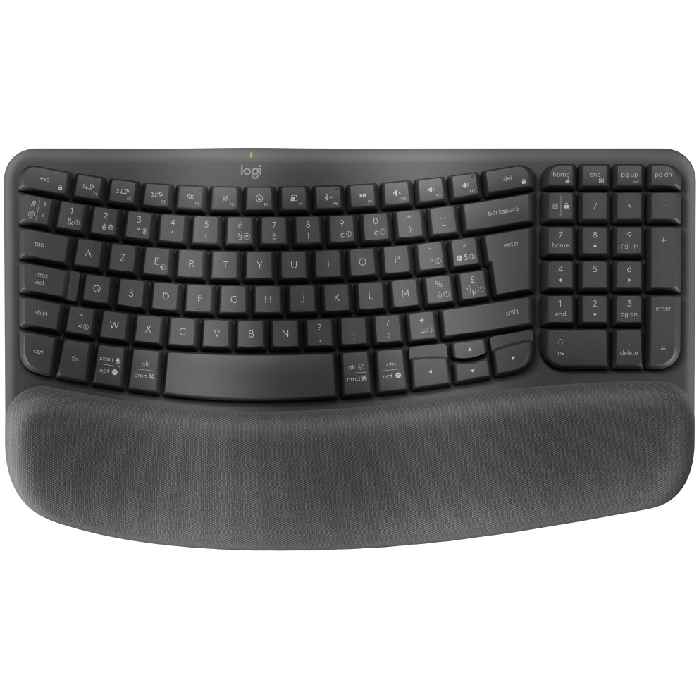 Tastierë Pa kabllo Logitech Wave Keys Ergonomic / Belgian AZERTY – Grafit - Figura 4