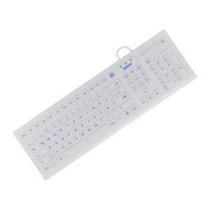 Tastierë me kabllo KeySonic 8031INEL-WH / QWERTZ / German Language - Bardhë