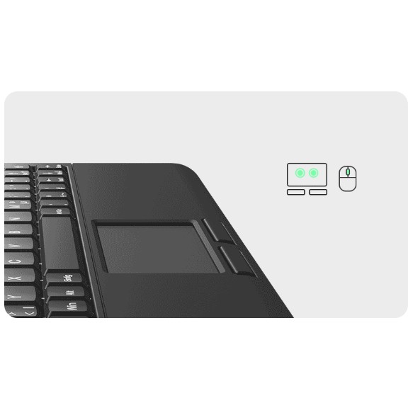Tastierë KeySonic TAS KSK-3210ELU, Mini Touchpad, e zezë, DE - Figura 3