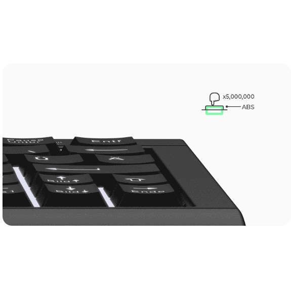 Tastierë KeySonic TAS KSK-3010ELC, Super-Mini Backlight,e zezë, DE - Figura 2