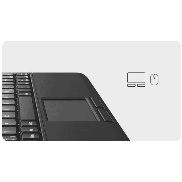 Tastierë KeySonic TAS KSK-3211ELU, Super-Mini Touchpad, DE, e zezë - Figura 5