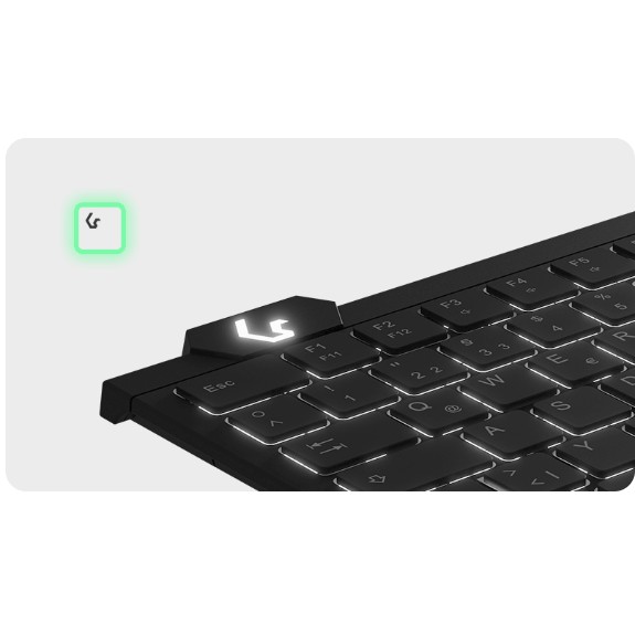 Tastierë KeySonic TAS KSK-5210ELU, Mini Touchpad, e zezë, DE - Figura 4