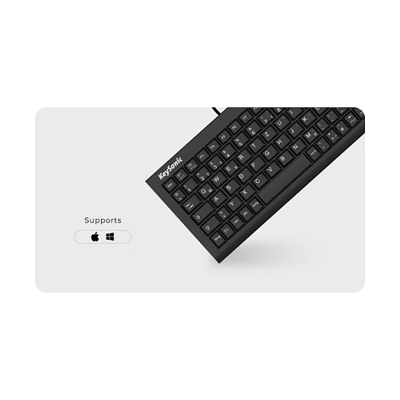 Tastierë me kabllo KeySonic TAS ACK-3401U / QWERTY - Zezë - Figura 2