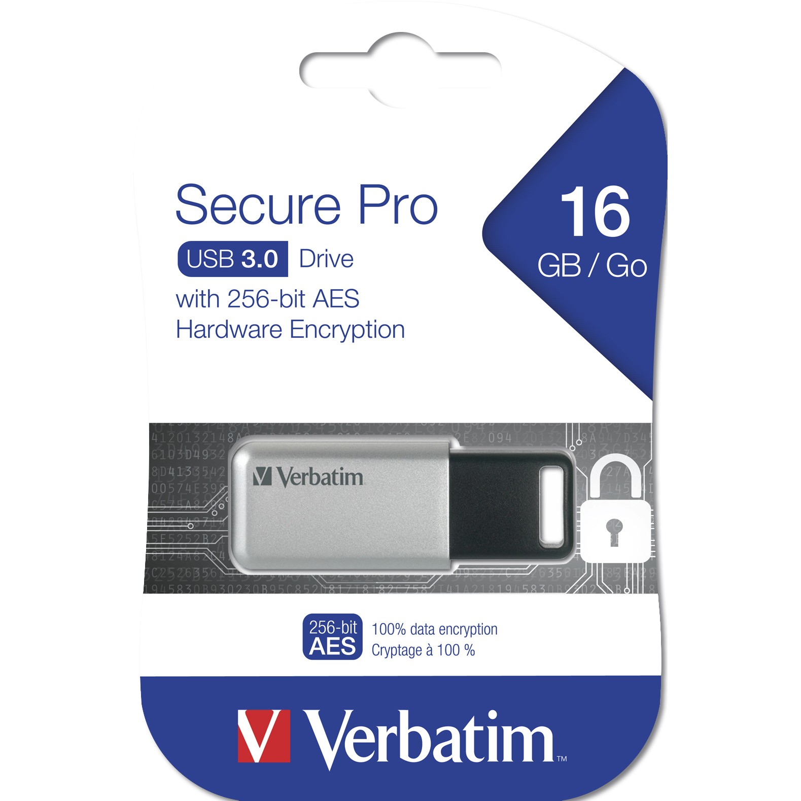 USB STICK 16GB Verbatim 3.2 Drive Secure Data Pro (PC&MAC) - Figura 3