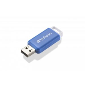 USB  STICK 64GBUSB 2.0 Verbatim DataBar, e kaltër