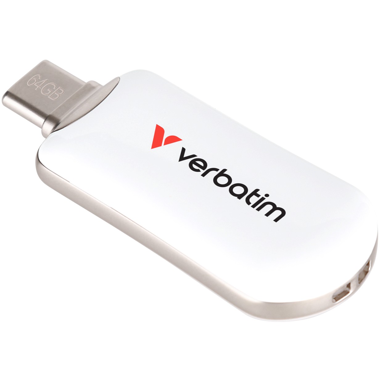 USB STICK 64GB Verbatim Plectra USB-C, e bardhë - Figura 3