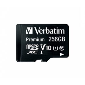 Kartë Memorie SD 256GB Verbatim MicroSDXC Premium Class10 + Adapter