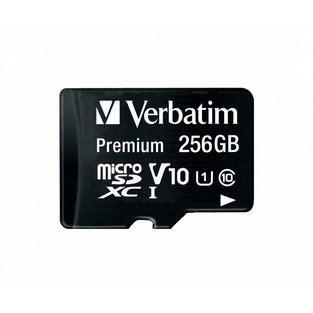 Kartë Memorie SD 256GB Verbatim MicroSDXC Premium Class10 + Adapter