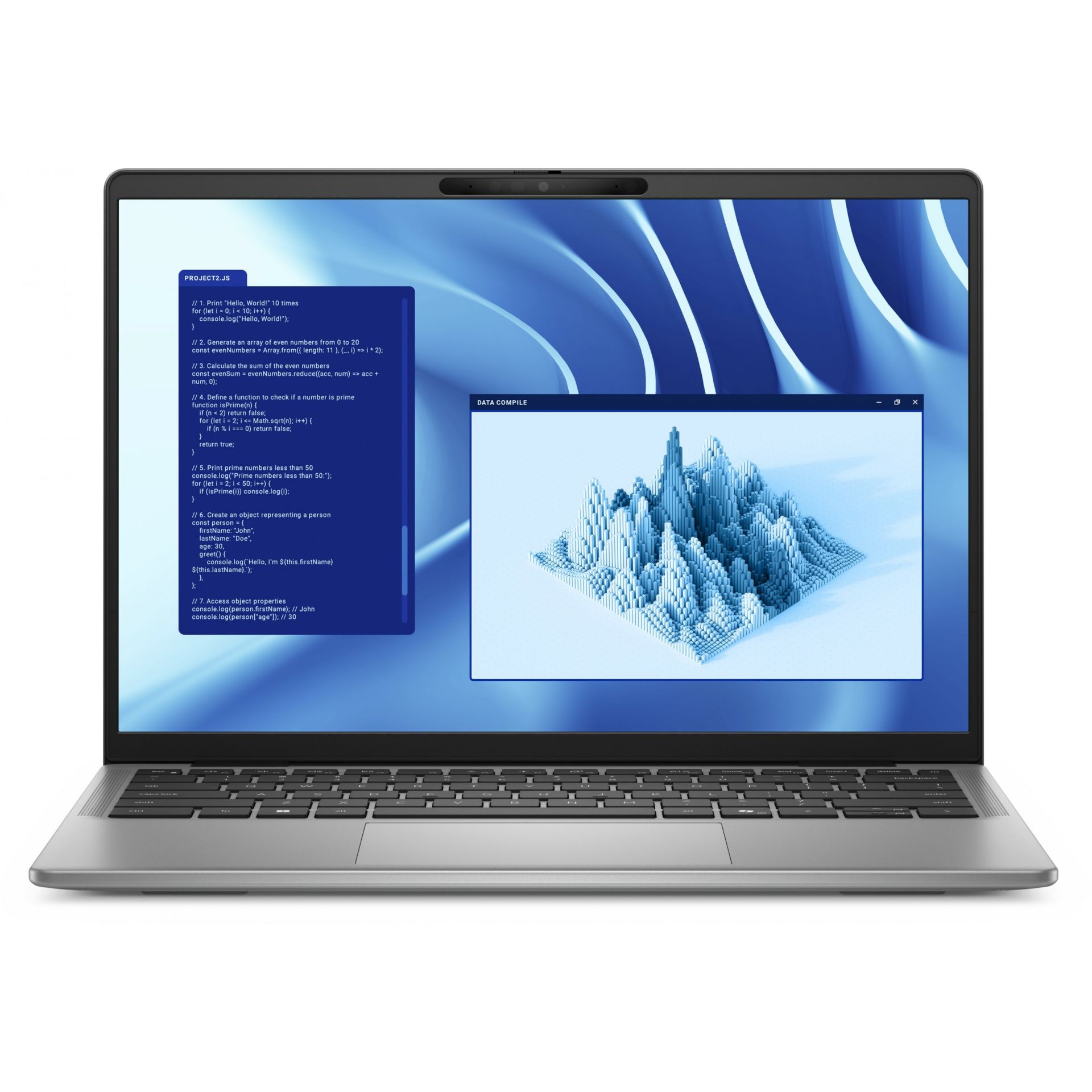 Laptop Dell Latitude 7455 / Snapdragon X1E-80-100 / 32GB LPDDR5 / 1TB / 14" Quad HD+ IPS Touch / Qualcomm Adreno GPU / DE - Gri - Figura 2