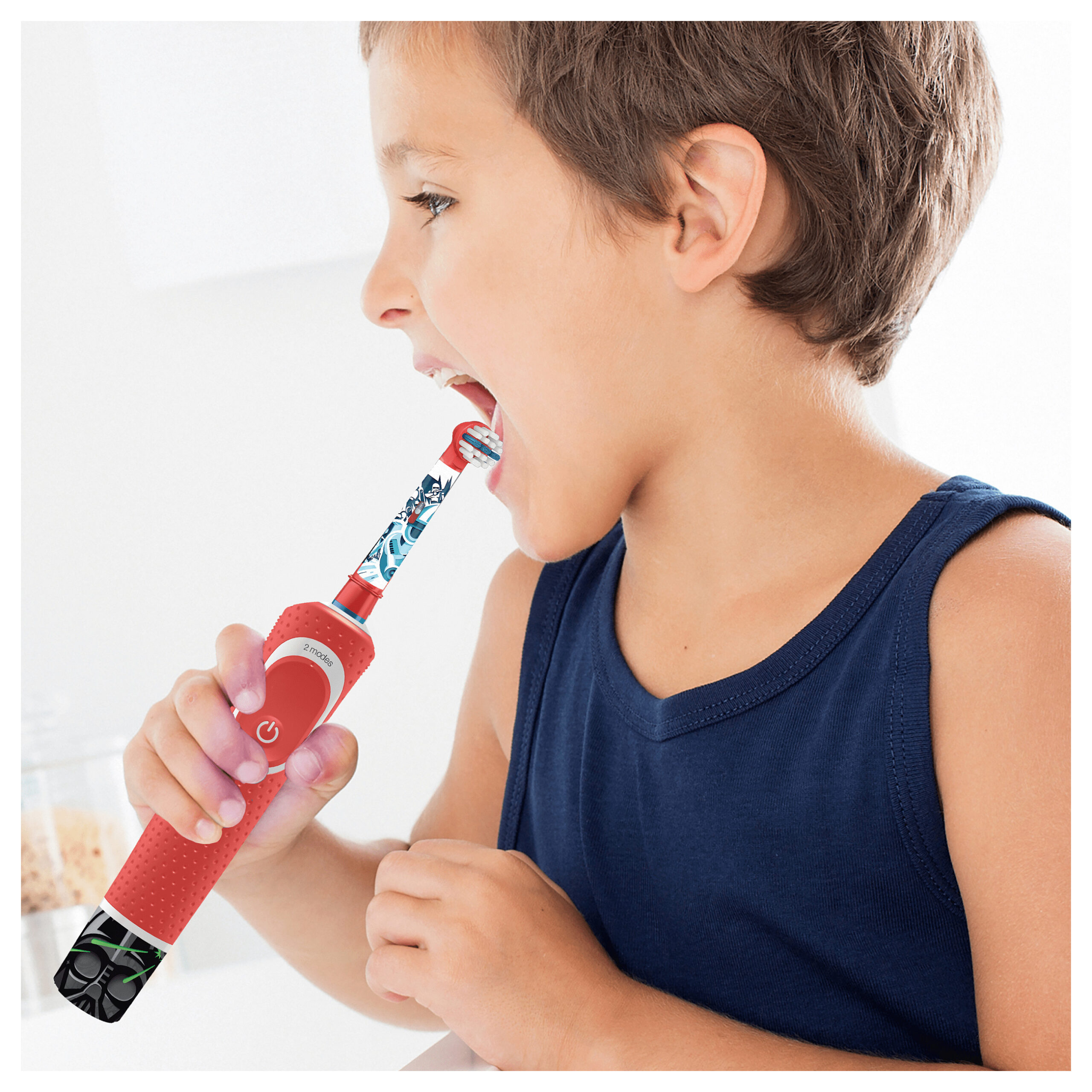 Aksesorë për furçë dhëmbësh Oral-B Kids Star Wars / 3 Pack - Blu / Bardhë - Figura 4