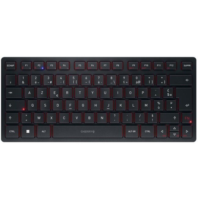 Tastierë Pa kabllo Cherry KW 9200 Mini / AZERTY – Zezë - Figura 2