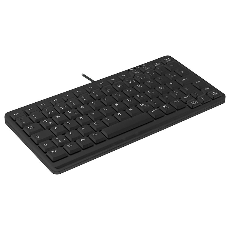 Tastierë me Kabllo CHERRY ACTIVE KEY 4.0 / Mini Notebook Style - Zezë - Figura 2
