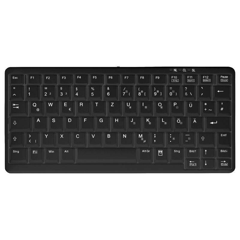 Tastierë me Kabllo CHERRY ACTIVE KEY 4.0 / Mini Notebook Style - Zezë