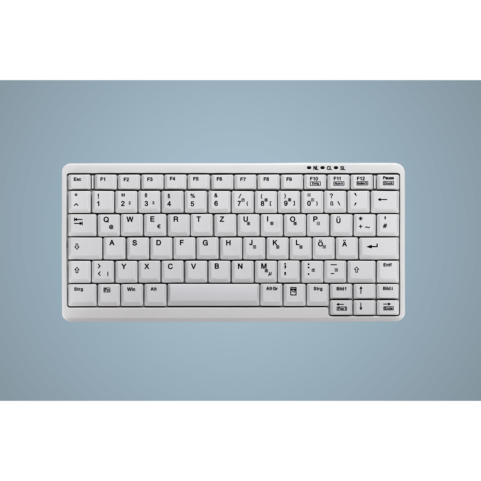 Tastierë Me kabllo CHERRY ACTIVE KEY Industry 4.0 Mini Notebook Style – Bardhë