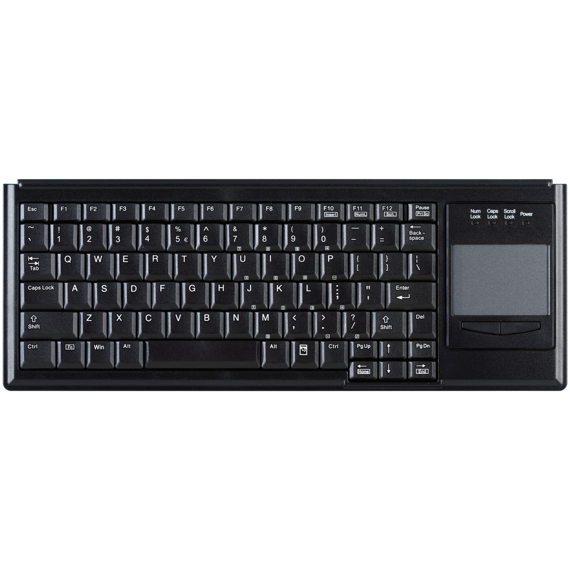 Tastierë Me kabllo CHERRY ACTIVE KEY Industry 4.0 Compact Ultraflat with touchpad / QWERTY – Zezë