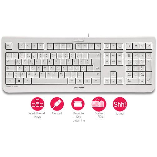Tastierë me kabllo CHERRY KC 1000 / Swiss Layout - Gri - Figura 5