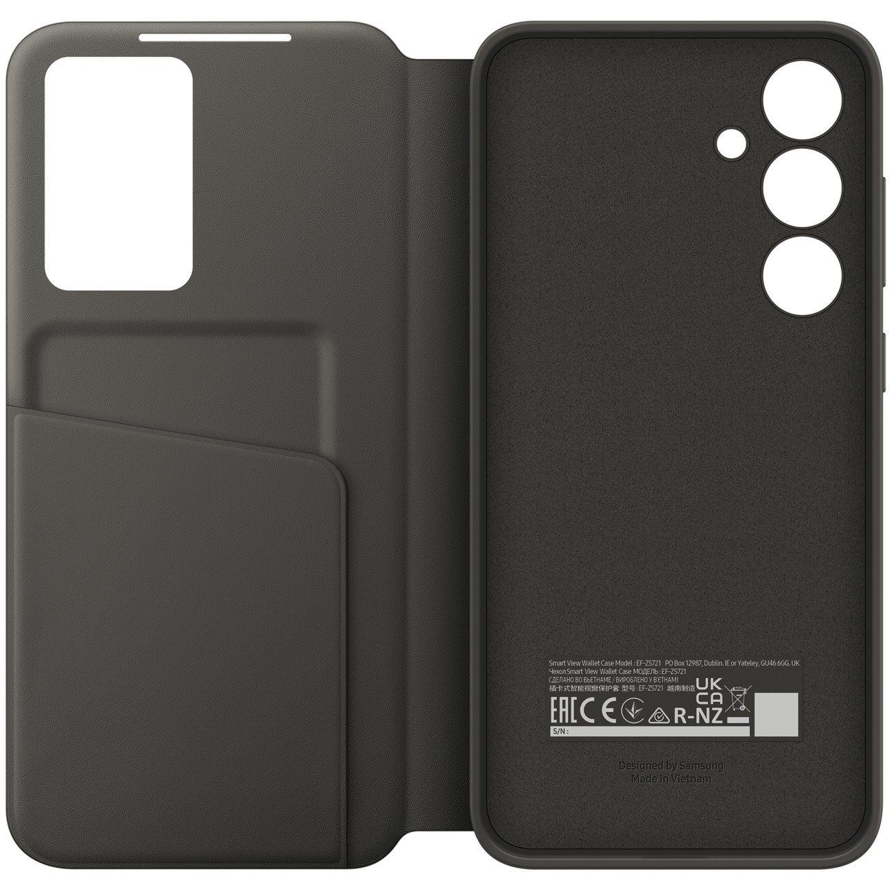 Mbrojtëse Samsung Smart View Wallet Case për Galaxy S24 FE – Zezë - Figura 4