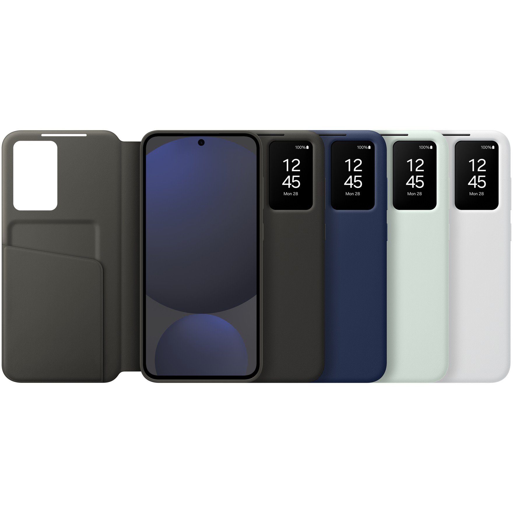Mbrojtëse Samsung Smart View Wallet Case për Galaxy S24 FE – Zezë - Figura 5