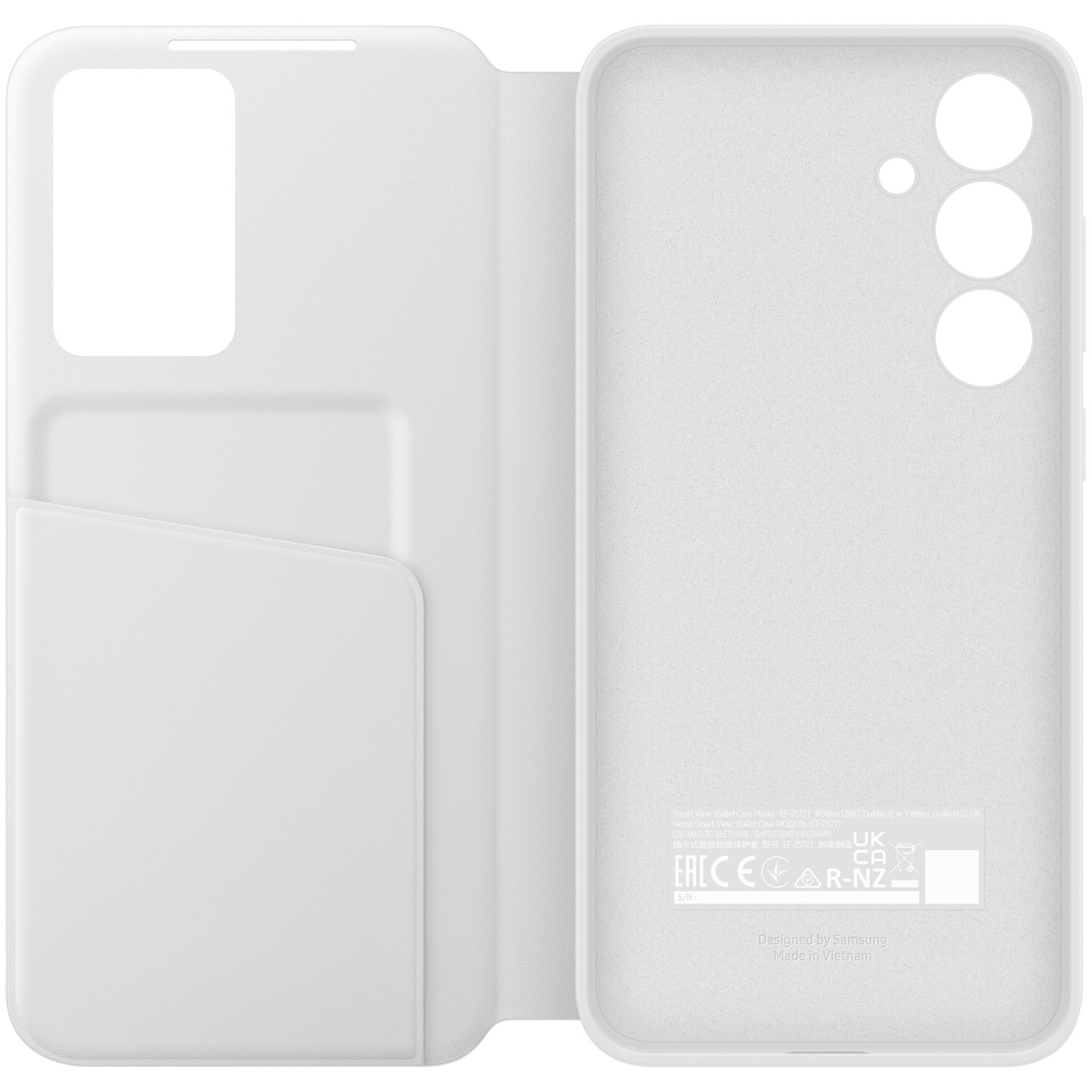 Mbrojtëse Samsung Smart View Wallet për Galaxy S24 FE, e bardhë - Figura 4