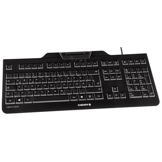 Tastierë me kabllo Cherry Contact Smart Card – Zezë - Figura 2