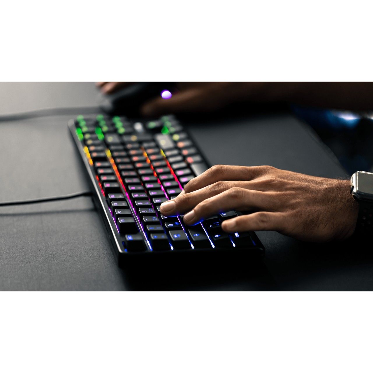 Tastierë me kabllo CHERRY G80-3000N RGB TKL / AZERTY Layout - Zezë - Figura 4