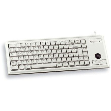 Tastierë me kabllo CHERRY G84-4400 Compact Wired Keyboard with Integrated Trackball - Bardhë