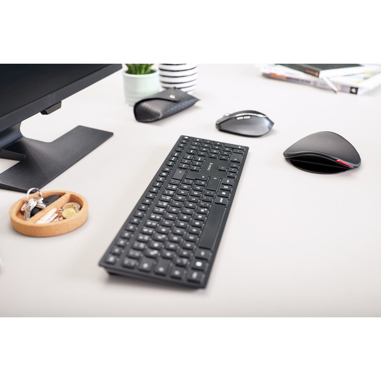 Tastierë CHERRY KW 9100 SLIM / pa kabllo / RF Wireless + Bluetooth / QWERTZ / e zezë - Figura 3