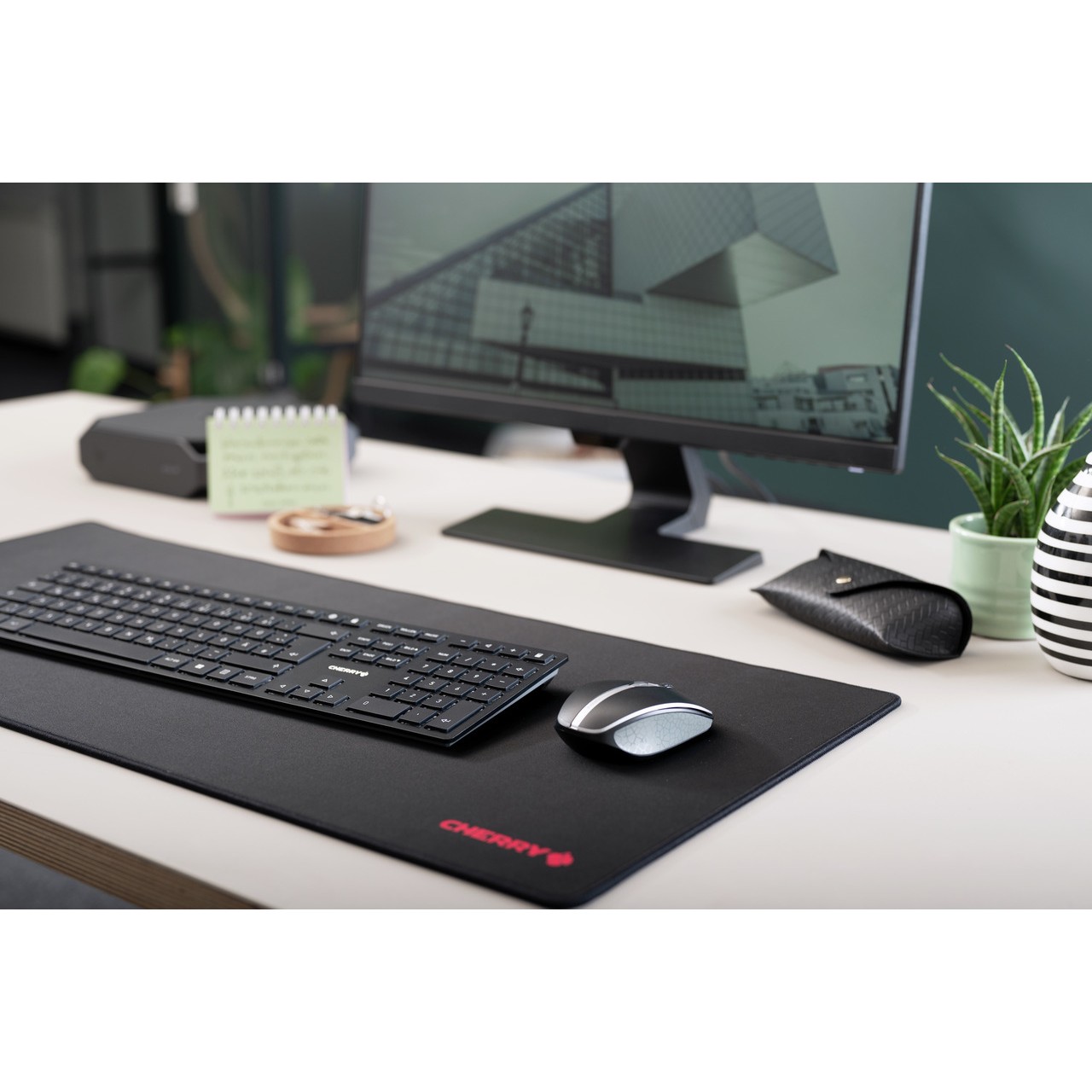Tastierë CHERRY KW 9100 SLIM / pa kabllo / RF Wireless + Bluetooth / QWERTZ / e zezë - Figura 5