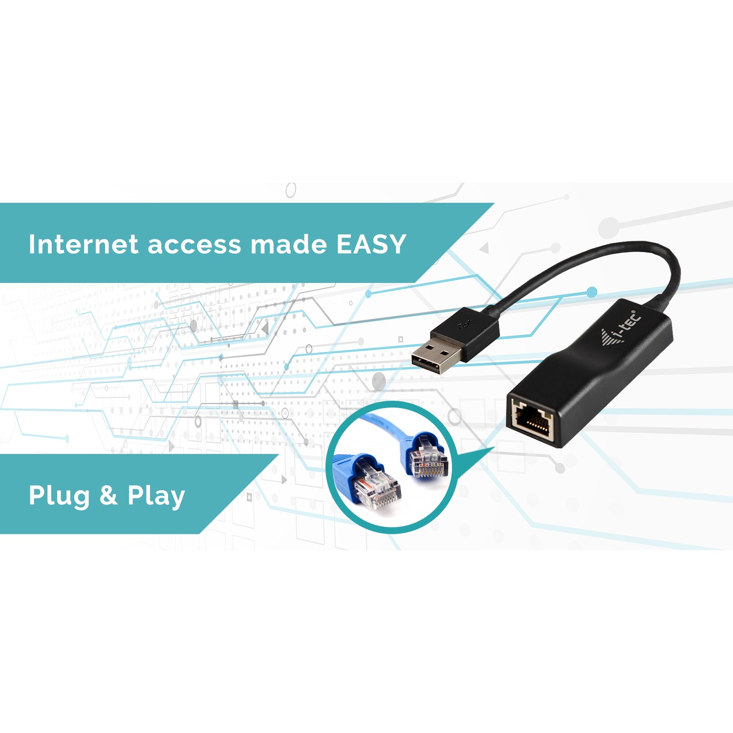 Kabllo për Rrjet I-TEC USB 2.0 në RJ-45 / Fast Ethernet / Windows/ Mac/ Linux - Zezë - Figura 5