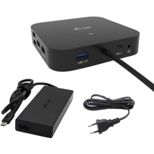 Docking Station I-TEC USB-C / HDMI + 2x DisplayPort / PD / LAN / USB - Metalik