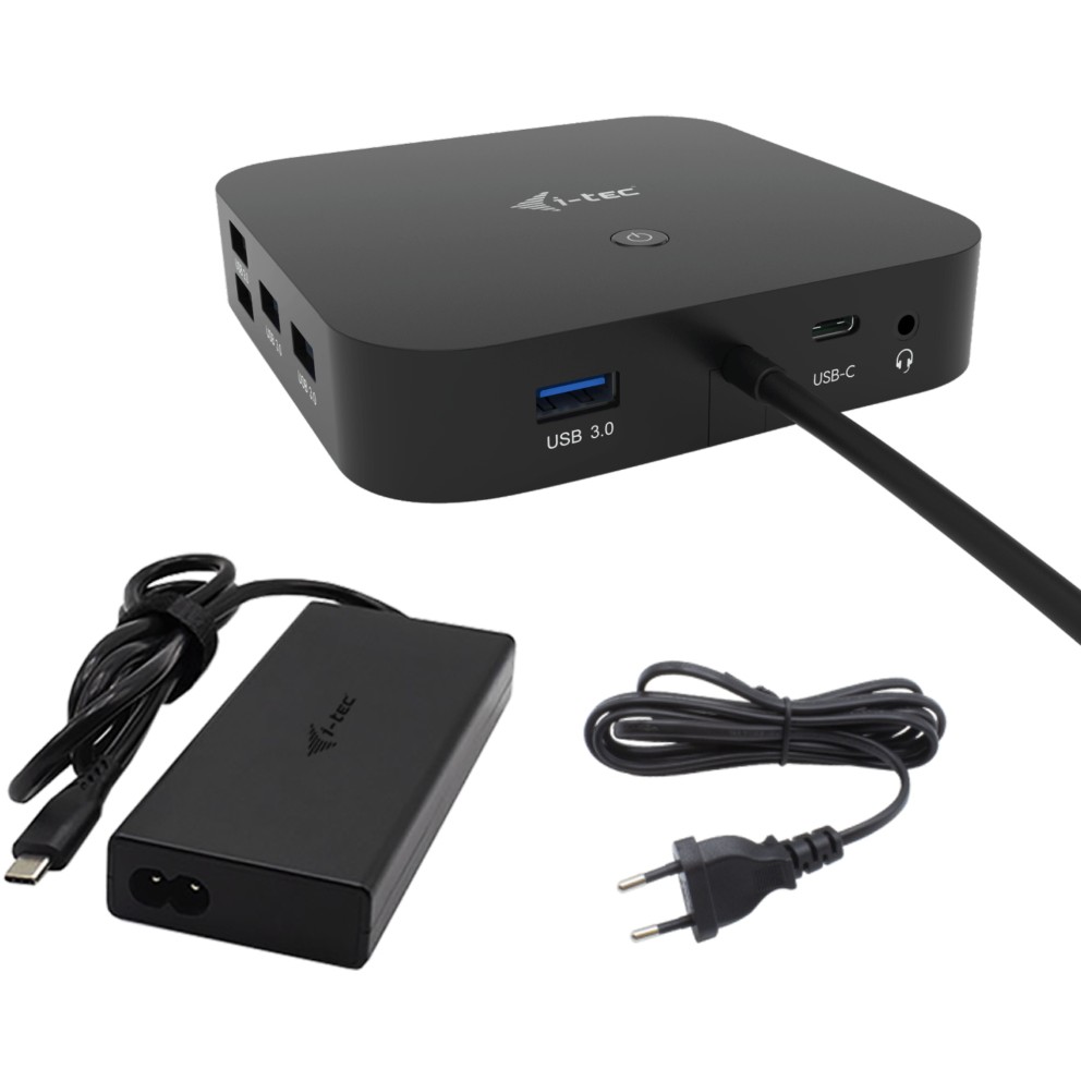 Docking Station I-TEC USB-C / HDMI + 2x DisplayPort / PD / LAN / USB - Metalik
