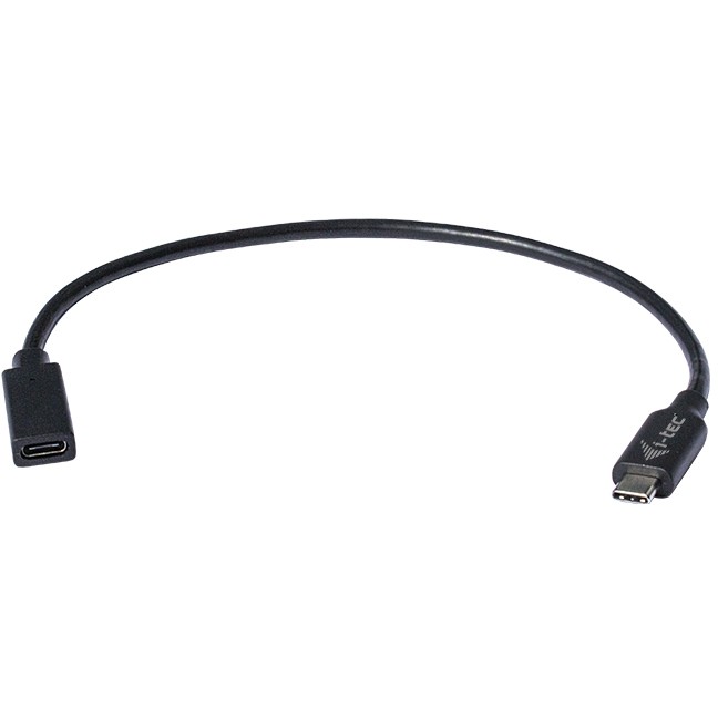 Kabllo i-tec USB-C Zgjatues 0.3m / e zezë