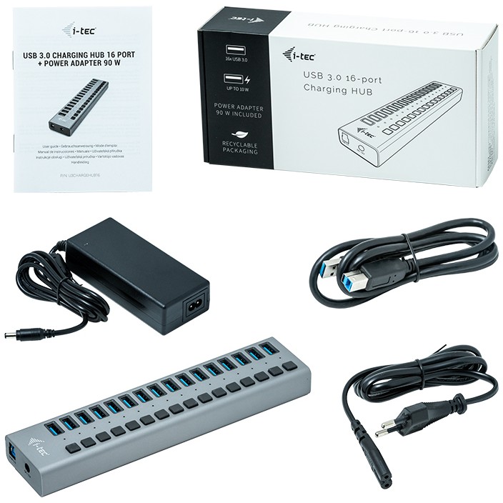 USB Hub D I-TEC, USB 3.0, 16 porte, 90 W - Figura 5
