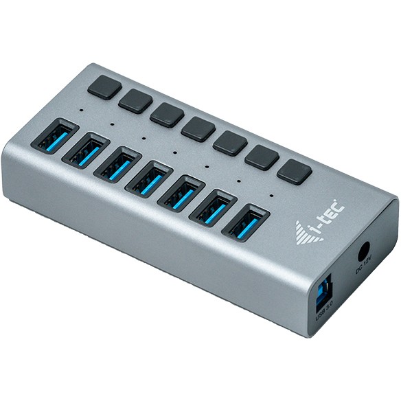 Hub I-TEC USB 3.0 / 7 Porta / 36W / Me Furnizim Energjie - Metalik - Figura 3